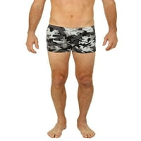 Uzzi Muški kupaći kostimi Garniture Swim odijelo za plažu Boxers, Camo Black, Veličina: Srednja, Uzzi