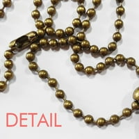 Kružna izrezana linija Art Deco modni ključ ogrlica privjesak ukrašeni laj