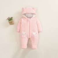 Djevojci za bebe Boy Winter Topne Rompers Newborn Fleece odijelo BodySuits Toddler Baby Boys Girls Boja