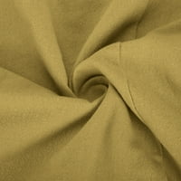 ERYAO ženska posteljina vrpca za čišćenje, žene ljetni seksi regularni gumb okrugli vrat kratkih rukava