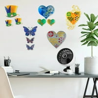 Dan zaljubljenih DIY CALCE LJUBAV Zidni viseći ljepilo Alati zupčani zid viseći ukrasni leptir viseći