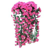 Shiusina viseće cvijeće umjetno ljubičasto cvijeće zida wisteria košara viseći vijenac vinova loza lažna