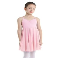 Renvena Kids Girls Cross Strap Camisole Gymnastic Ballet Leotard Dance Tutu Suknja haljina