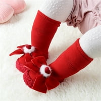 Cipele za mališane slatke toddlere zimske djevojke čarape cipele ravne dno non kliznu topla udobna boja