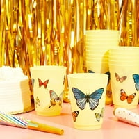 Plastične šalice za rođendan leptira