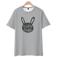 Ženski grafički smiješni zeko ispis kratkih rukava na vrhu zec casual majica