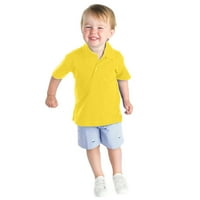Majica Entyinea Boys Casual Solid Crewneck Ljeto TOP odjeću T-majice Žuta 150