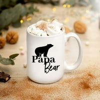 Novost papa medvjedske keramičke šalice kafe, otac dan, pokloni za tatu, jedinstveni dan za dan oca