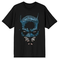 Batman Typeface crna majica-m