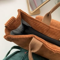 Vrećica za corduroy za ženske torbe Dizajnerska torba ženska torba na ramenu, siva