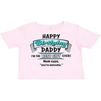 Inktastični sretan rođendan, tata- najbolji poklon ikad u plavom poklonu dječak majica ili djevojčica