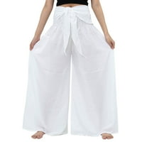 Twifer pantalone za ženske ležerne hlače za žene plus veličine Vintage Print Boho Harem yoga rastezanje