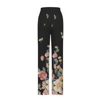 Voncos casual pantalone za žene na prodaju - labavi fit s džepovima cvjetne tiskane gumene lagane pantalone