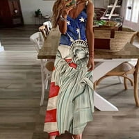 SAD Themed haljine u SAD Themed omotače Haljine moda Vintage V rect bez rukava na plaži Party haljine