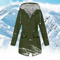 Simplmasygeni jakne za žene čišćenje zimski kaput žene čvrste kišne jakne na otvorenom plus veličine