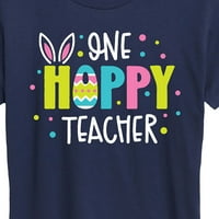 Instant poruka - Jedan HOPPPY nastavnik - Ženska grafička majica kratkih rukava