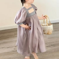 Dječja djeca Dječji djevojčice slatko haljina od svilenkaste haljine princeza haljina veličine 9