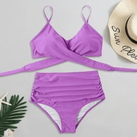 Tankini kupaći kostimi za žene Soild Print bikini set Push up kupaći kupaći kostim za kupaći kostim za kupanje