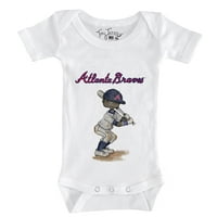 Dojenčad sićušni otvor bijela Atlanta Braves James Bodysuit