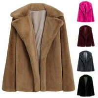 DrpGunly Jackets za žene, zimski topli debeli čvrsti kaput za jaknu od kaputa Cardigan Cardigan, ženska