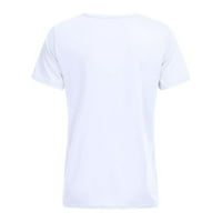 Mveomtd skraćeno tiskane majice za valentine Wemens rukava dnevna bluza ženska bluza dame dugih rukava