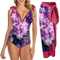 Gaiseeis Women kupaći kupaći kostimi sa odgovarajućim poklopcem UPS cvjetni seksi bikini setovi Visoki