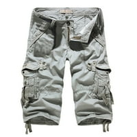 Hlače za muškarce Muške kratke hlače Ljetne casual pamučne kratke hlače opušteno fit sa džepovima Cargo