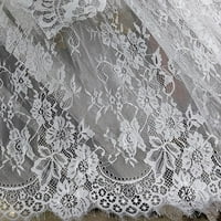 Bijela klasična čipka, rustikalni boho svadbeni bridalni tuš ukrasStablecloths pravokutnik prekrivaju