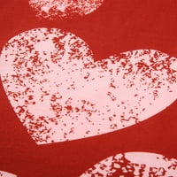 Ženske košulje s dugim rukavima pulover Dukseri za valentinovo ljubav-srce