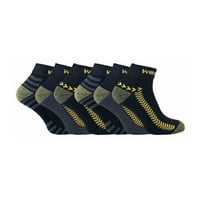 Snob s čarapa - parovi muški pamučni anti znoj niske rezne radne čarape za čizme za čelične nožne prste