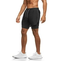 Yievit elastični struk košarkaške kratke hlače Muška čišćenja Ljeto Ugodno prozračiva dvostruka vježba