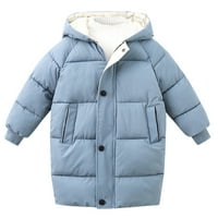 Ketyyh-Chn Boys Girls Jacket Baby Hood Jacket kaput jesen zimska odjeća Plava, 120