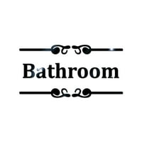 Veki lično zidni naljepnice kreativno kupatilo toalet modni DIY savjet naljepnice 3D zidne naljepnice