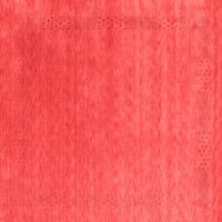 Ahgly Company u zatvorenom pravokutniku Sažetak Crveno suvremene prostirke, 8 '12 '