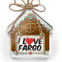 Ornament tiskan jednostrano volim Fargo Božić Neonblond