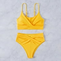 Aaiyomet ženski bikini kupaći kostimi za ispis struka Bikini kupaće kostime žene odjeće za plažu visoko