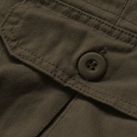Hlače Muškarci Muški modni sportovi Pamuk Multi džep casual kratke hlače Khaki M