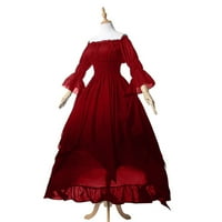 Obuci plus Veličine za Curvy Women ženske dugih rukava Dress Dress Dužina kozbe