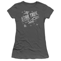 Star Trek - kroz svemir - Juniors Teen Girls Cap majica s rukavima - srednja