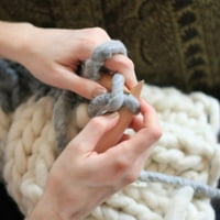 Akrilni pleteni debeli multikolor težak pokrivač u tkani ručni pleteni kauč na razvlačenje jesen zimska