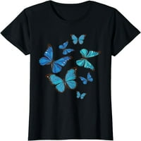 Blue Morpho leptir s rojom lepidoptera ljubavnički entomolog majica