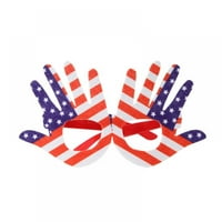 4. jula Američka zastava za zastave Dizajn sjaja crvene plave bijele patriotske partijske naočale Star