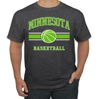 Divlji Bobby City of Minnesota min Košarkaška majica Fansy Fan Sports Muška majica, Heather Black, 4x-Large
