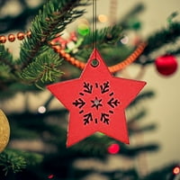 Božićni privjesak Dekoracije DIY DRVENE CHIST CHING TREENA Privjesak za uređenje poklon dodataka Božićni