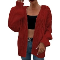 Odeerbi Cardigan za žene Open-Front Cardigan Dukseri Modna majica s dugim rukavima Jesenski džemper
