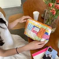 BXINGSFTYS pamučna kozmetička torba cvjetni otisci Torbi za pranje za putničke torbe za kuću