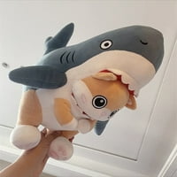 Sunsery Crtani film Shark Mačka Pliša lutka slatka mekani punjeni igrački rođendan poklon