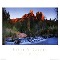 Priroda Colors-Red Rock Clossing, Arizona od Jerry Sieva Fine Art Poster Print Tyrry Siee