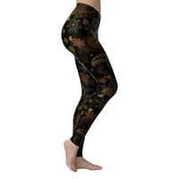 vbnergoie žene joga trkačke gamaše elastične fitness visoki struk za ispis pantalone rade joga hlače