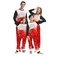 Kelajuan božićna porodica koja odgovara pidžami gradijentno pahuljivo pismo Ispis dugih rukava i ležerne